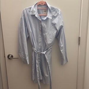 Abercrombie & Fitch Light Blue Striped dress